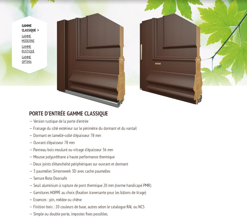 Portes D entree est un spécialiste des fenêtres en bois, avec finition lasure à Saint Laurent en Royans.