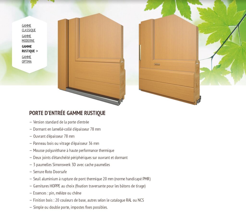 Portes D entree est un spécialiste des fenêtres en bois, avec finition lasure à Saint Laurent en Royans.